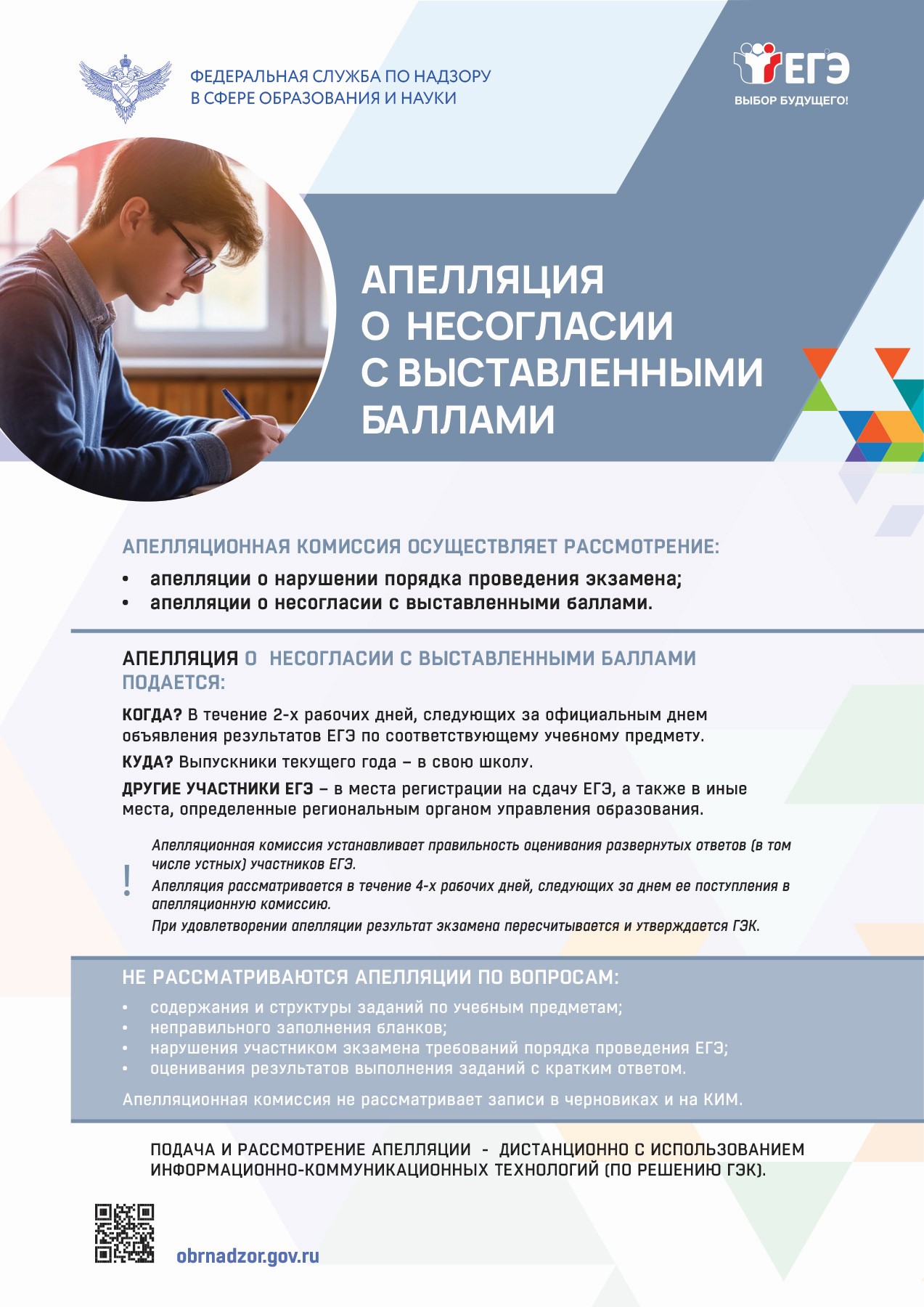 Аппеляция о несогласии с выбранными баллами